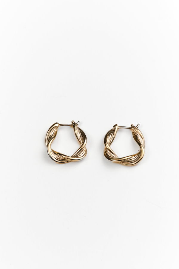 Their Studios Sunny Twisted Hoops