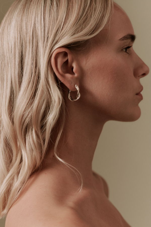 Their Studios Sunny Twisted Hoops