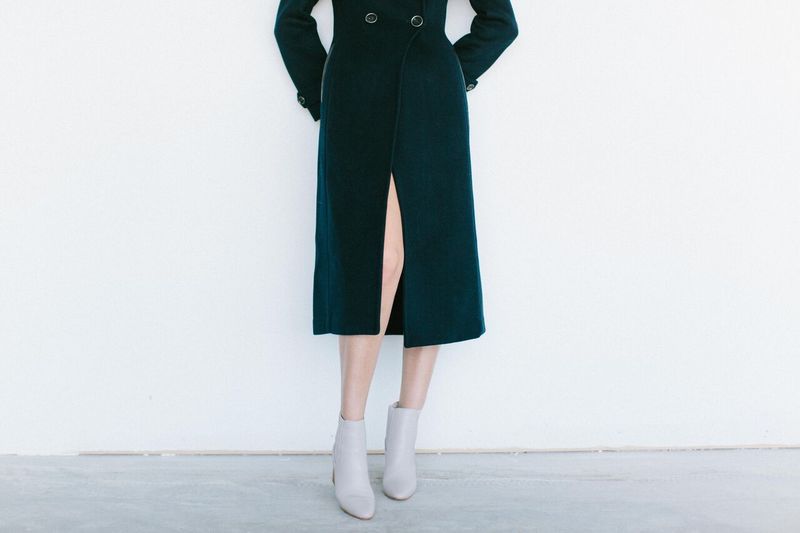 Mackage Elodie Military Wool Coat Navy Garmentory