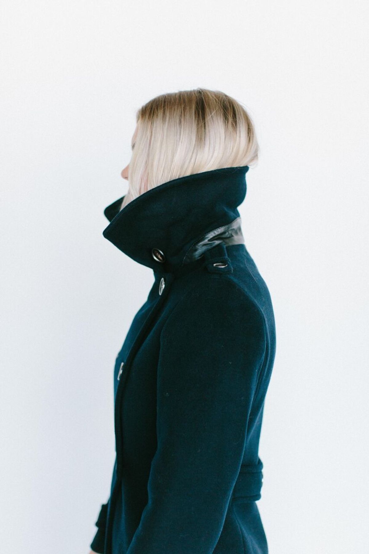 mackage elodie navy wool coat