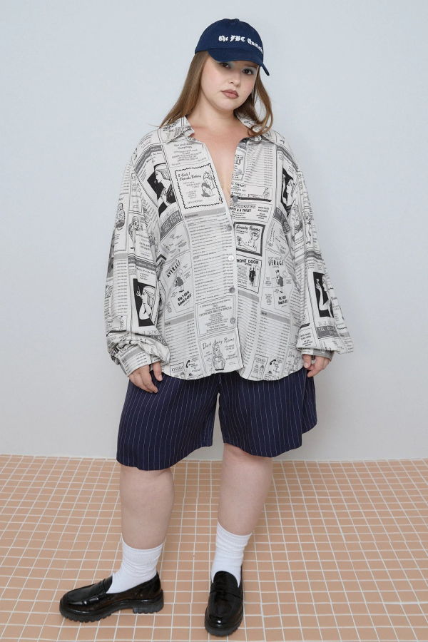 Fashion Brand Company Boss Blouse in Soft Linen White Pages