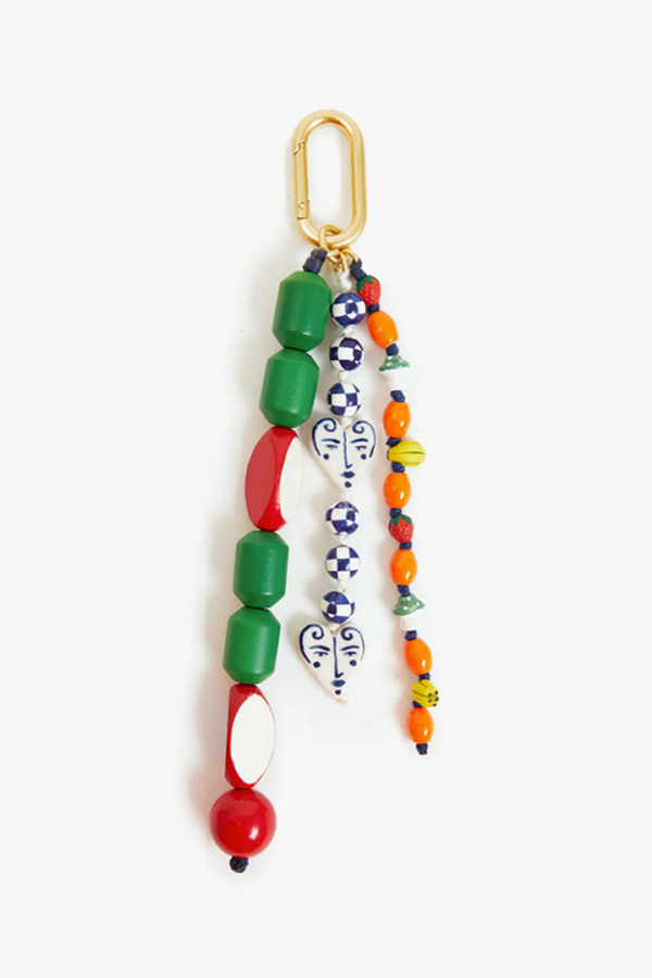 Clare V. L'Ete Fob Bag Tag - Emerald