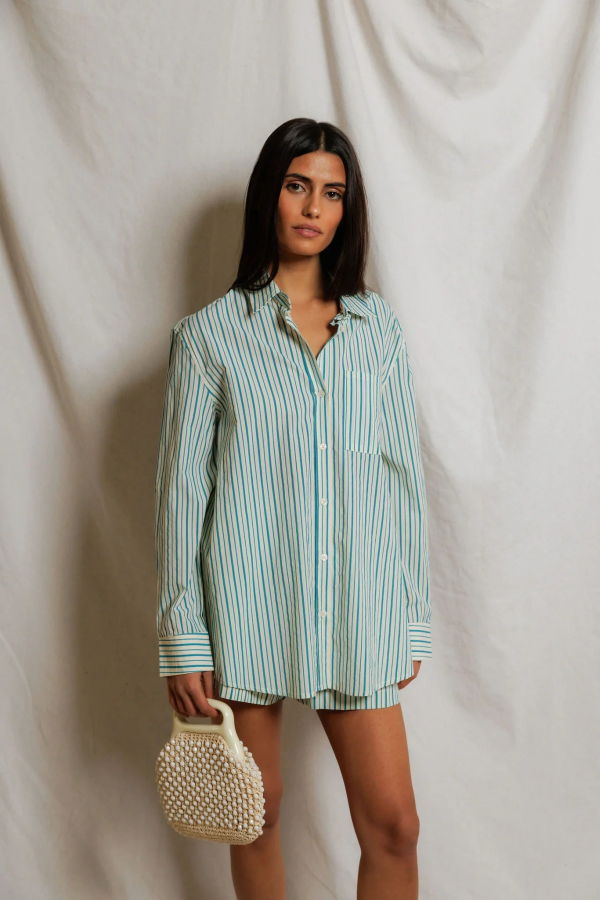 Perfect White Tee Avalon Button Down Blouse