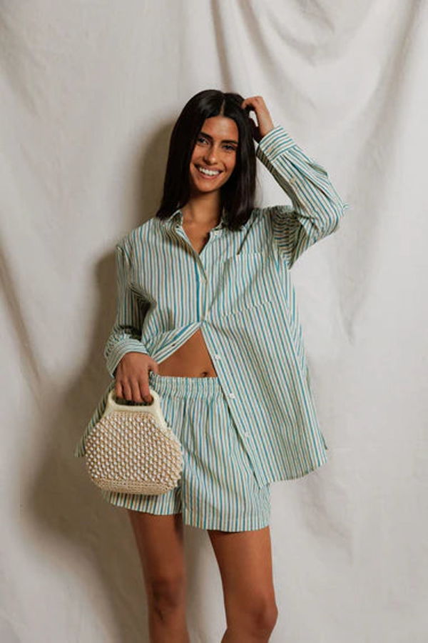 Perfect White Tee Avalon Button Down Blouse