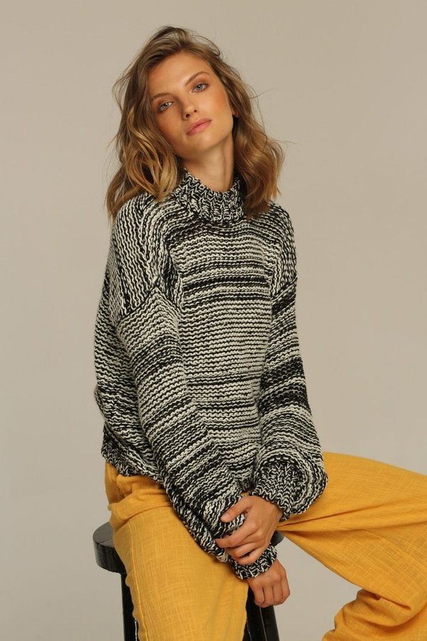 Rue Stiic Flynn Sweater - Black/White