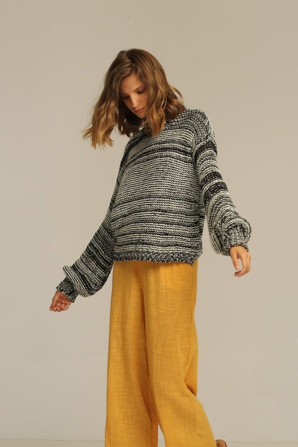 Rue Stiic Flynn Sweater - Black/White