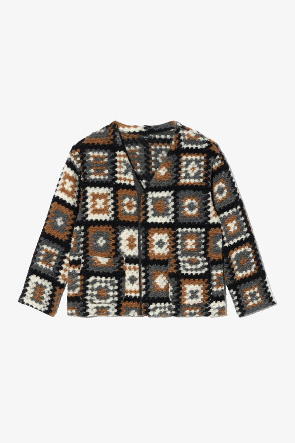 Engineered Garments Knit Cardigan Wool Poly Chenille