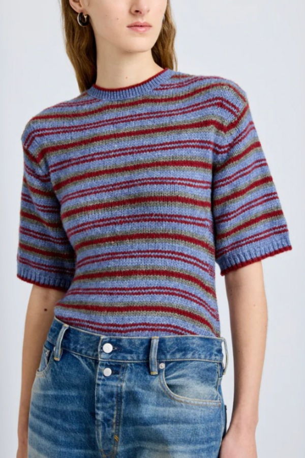 Proenza Schouler Dana Sweater - Periwinkle Stripe