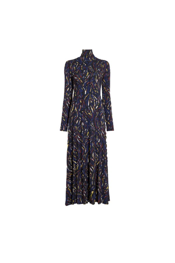 Proenza Schouler Mabel Dress - Navy/Black Multi