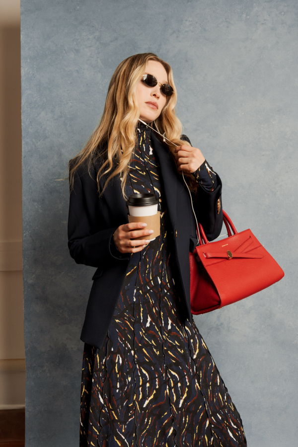 Proenza Schouler Mabel Dress - Navy/Black Multi