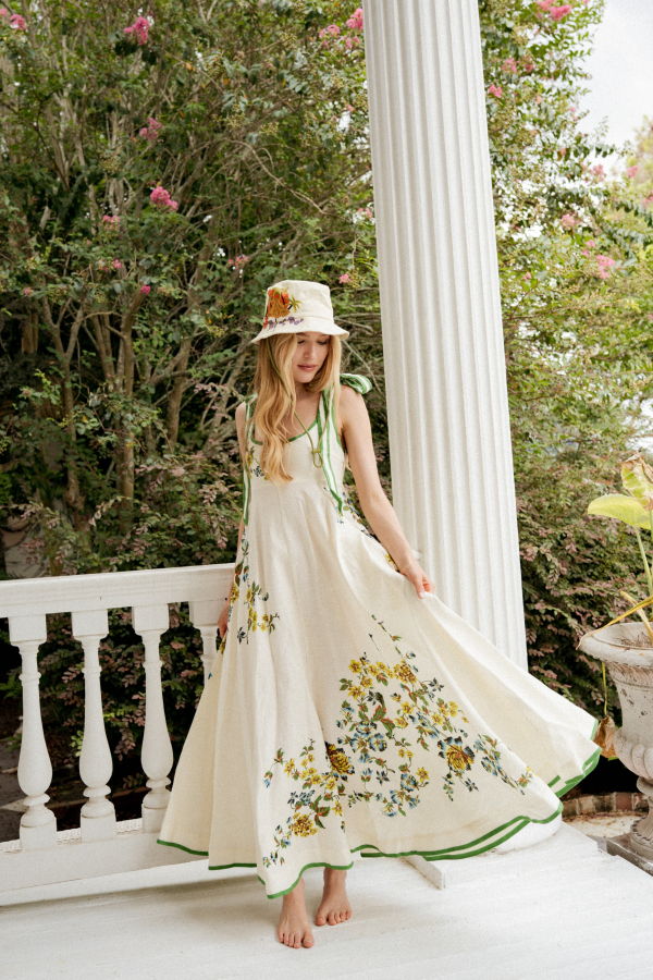 ALÉMAIS Phyllis Ballet Sundress - Cream