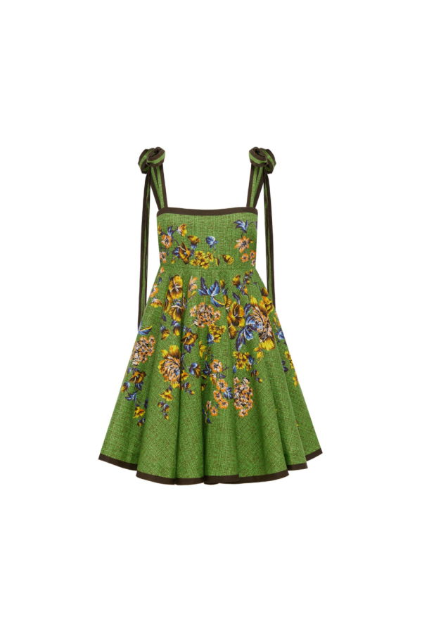 ALÉMAIS Phyllis Mini Sundress - Green