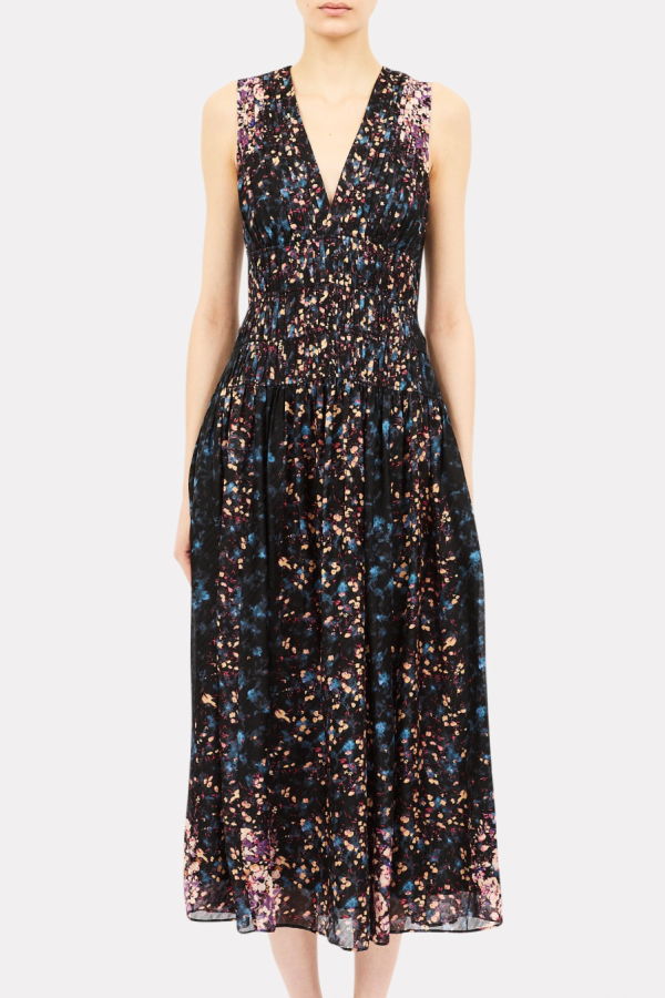 Ulla Johnson Sylvie Sleeveless Silk Dress - Eclipse