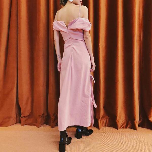 rejina pyo pink dress Rejina Pyo + Greta Cotton Midi Dress