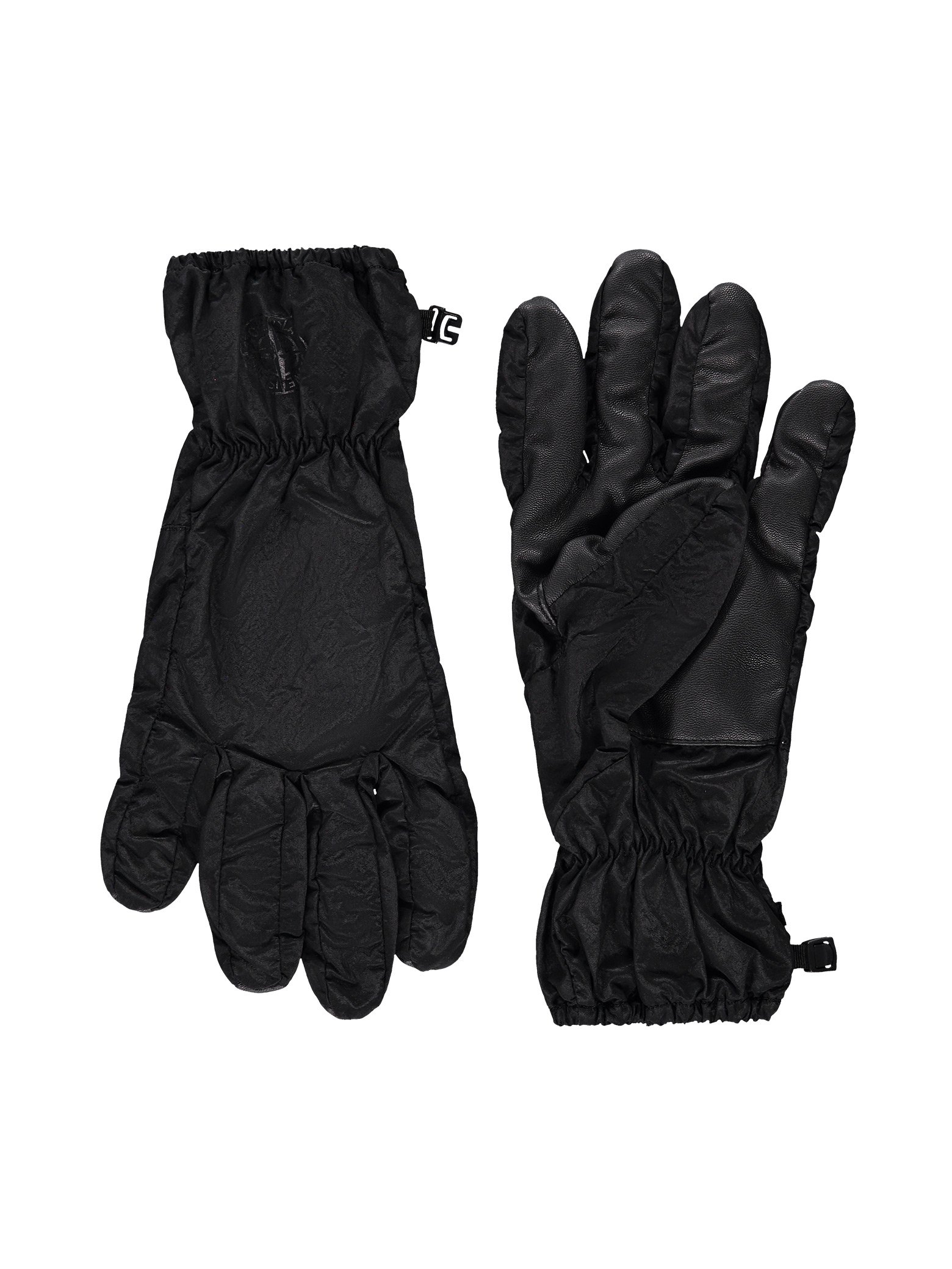 stone island gloves black