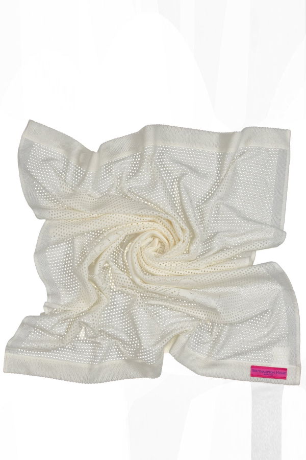 KIDS Prince of Scots Southampton Home Lace Weave Teddy Bear Baby Blanket