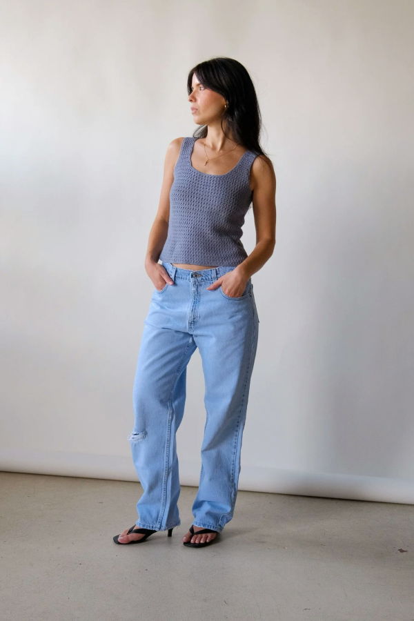 Levi's 30x31 Silvertab High Rise Straight Leg Loose Fit Jeans
