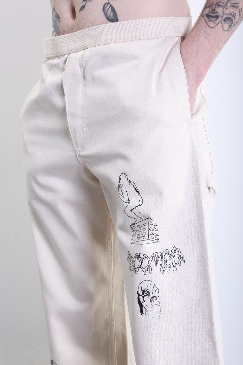 Brain Dead Matt Locke Carpenter Pant - Natural | Garmentory