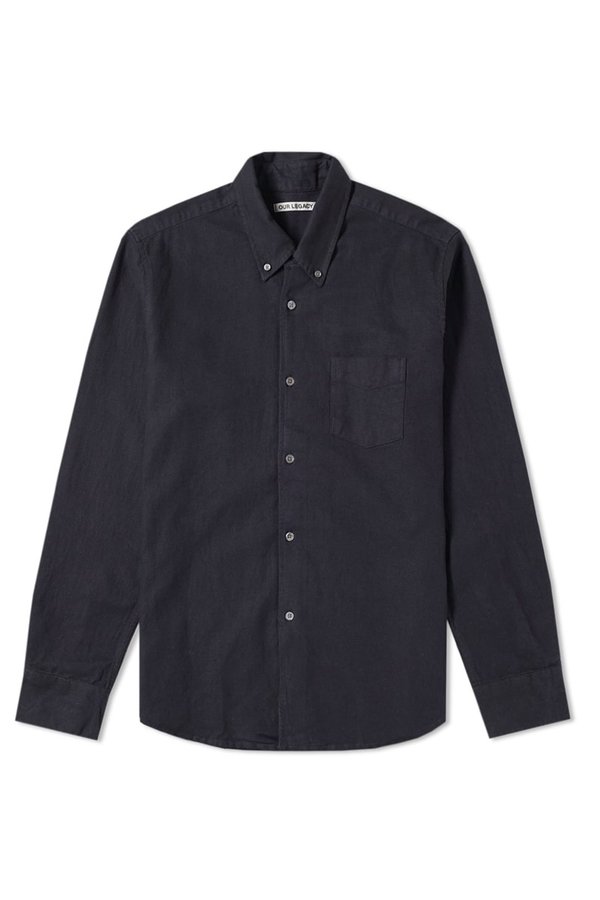 OUR LEGACY 1950 SHIRT - VINTAGE BLACK NAVY TINT | Garmentory