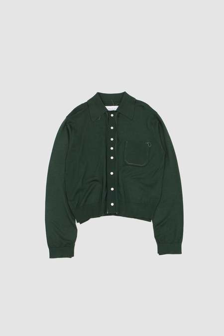 Camiel Fortgens Fitted Zip Cardigan Rib Jersey | Garmentory