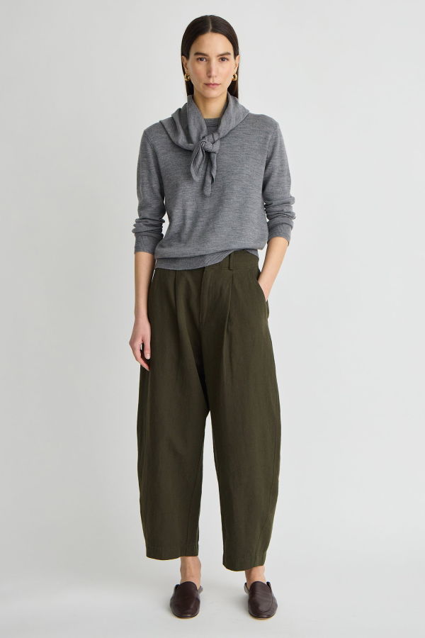 Apiece Apart Bari Crop Trouser - Rosin