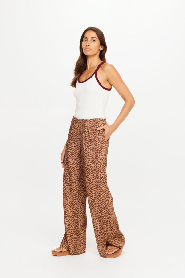 The Upside Javan Juliet Pant - Leopard