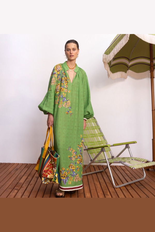 ALÉMAIS Phyllis Midi Dress - Green