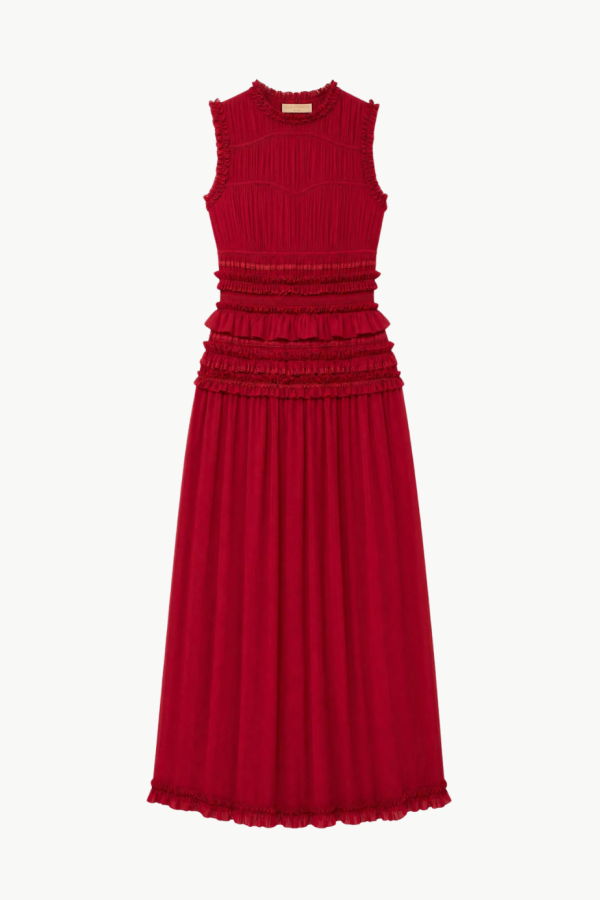 Ulla Johnson Etta Sleeveless Silk Dress - Cerise