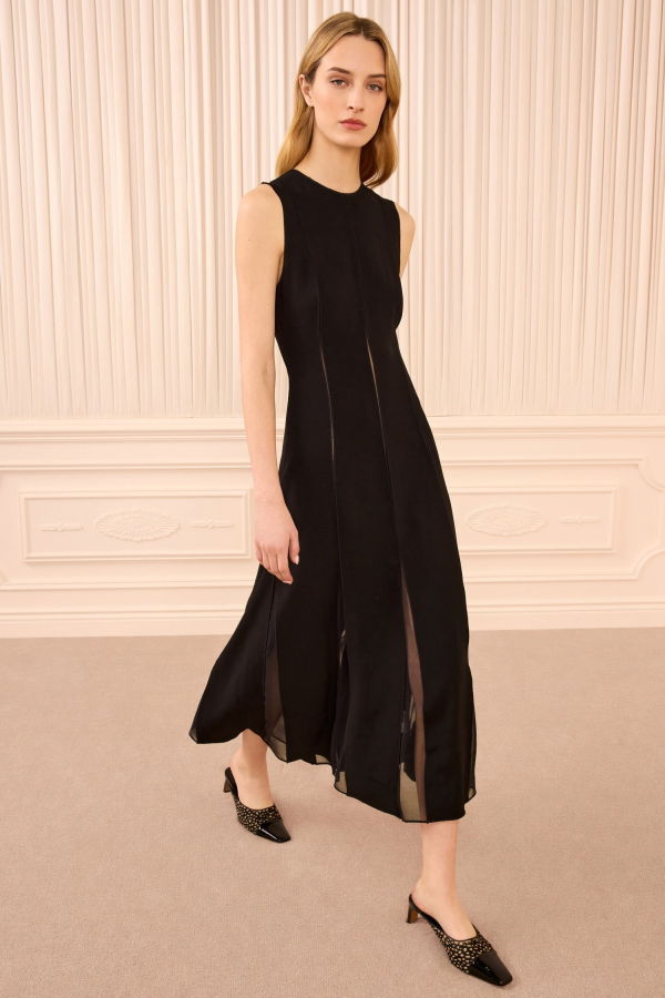 Ulla Johnson Laure Sleeveless Midi Dress - Noir