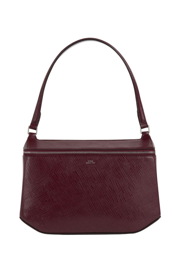 Totême Clip Palmetto Patent Shoulder Bag - Cherry