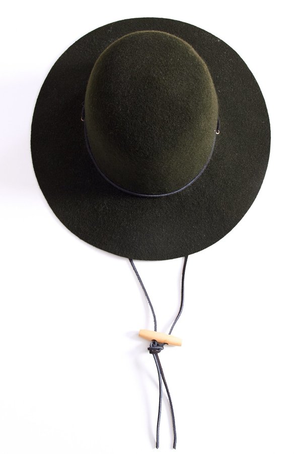Brookes Boswell Wool Felt Suncrest Hat - Loden | Garmentory display picture 1