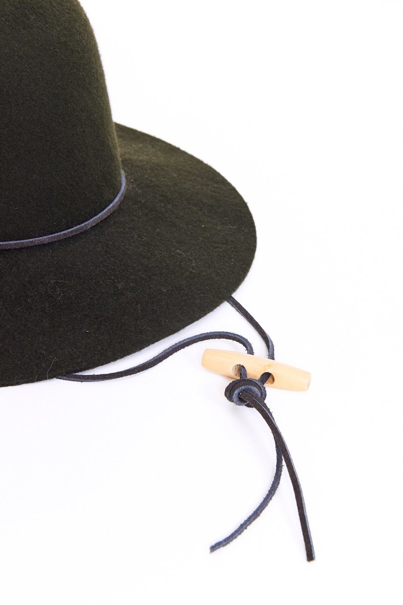 Brookes Boswell Wool Felt Suncrest Hat - Loden | Garmentory display picture 1