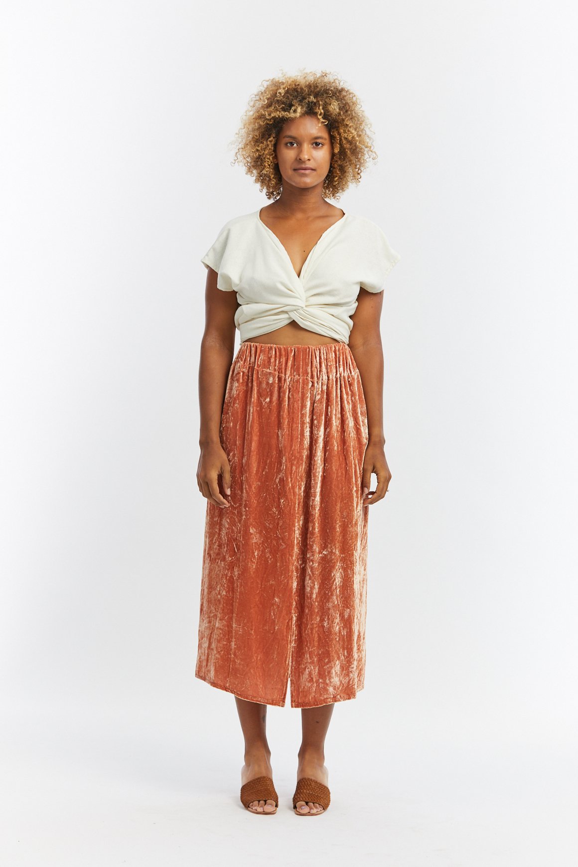 miranda bennett paper bag skirt