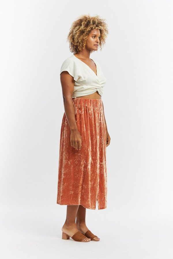 miranda bennett paper bag skirt
