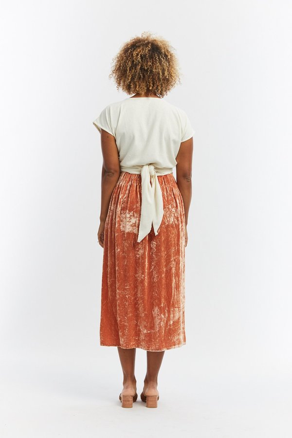 miranda bennett paper bag skirt