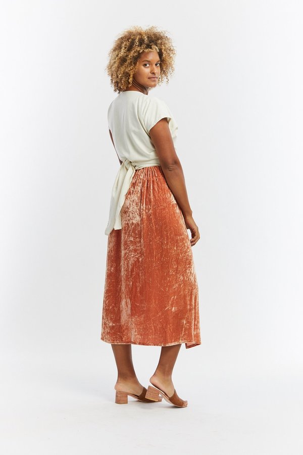 miranda bennett paper bag skirt