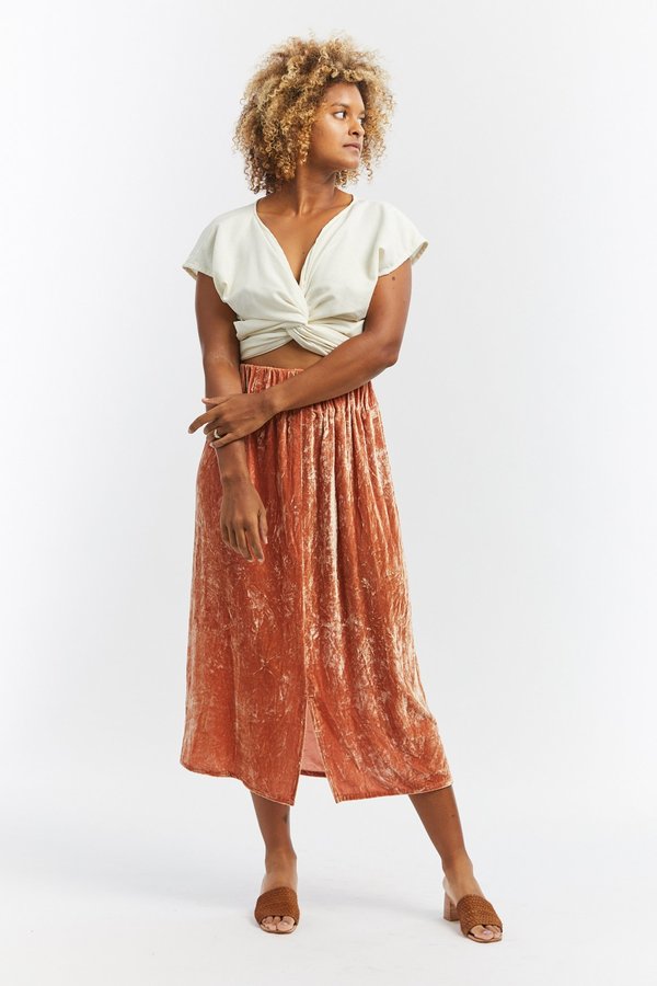 miranda bennett paper bag skirt