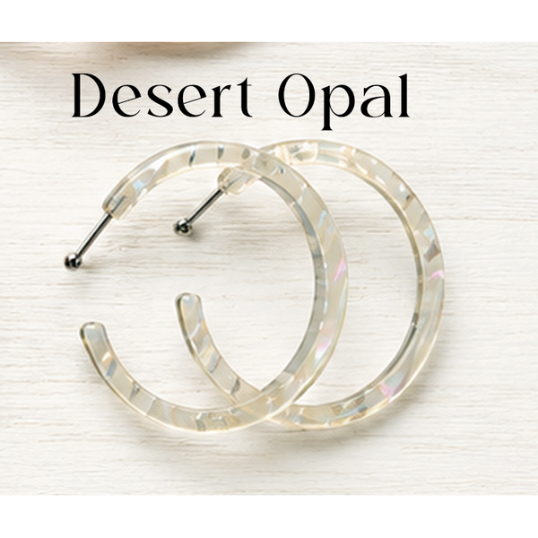 Fenna&Fei 50mm Italian Acetate Statement Hoops | Garmentory