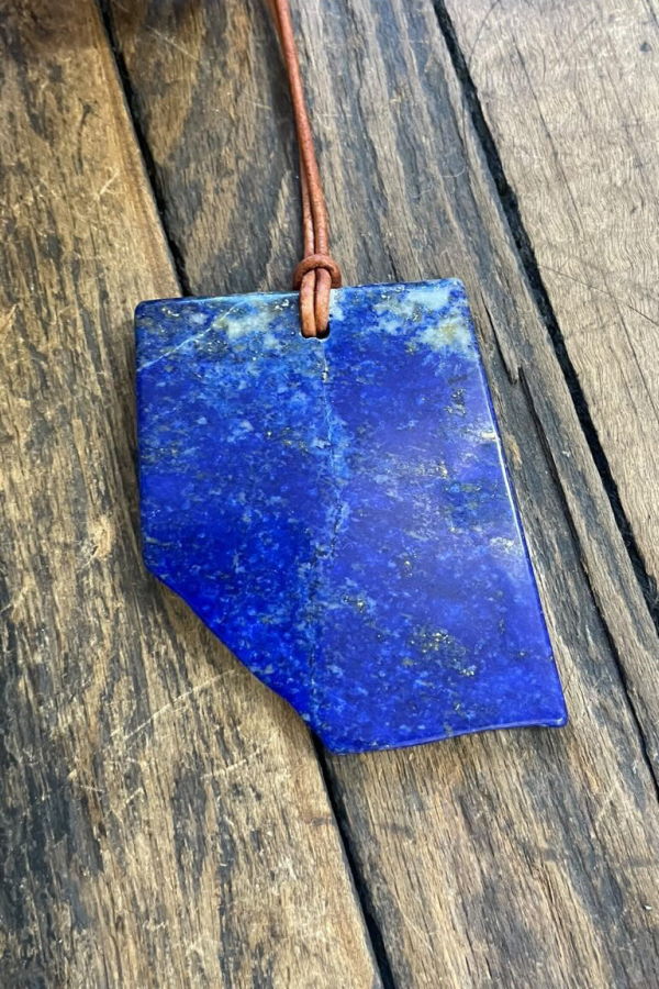 Matthew Swope Lapis Slice Necklace