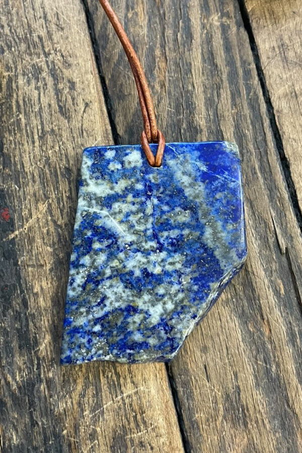 Matthew Swope Lapis Slice Necklace