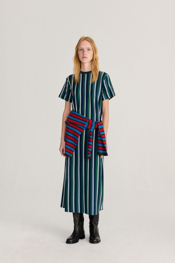 Bobo Choses Striped Long Jersey Dress