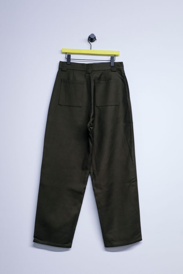 LII Cotton & Poly Double-Faced Wide Trousers