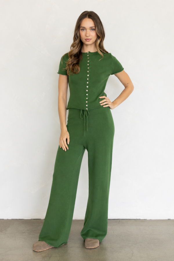 Azalea Westley Knit Set - Moss