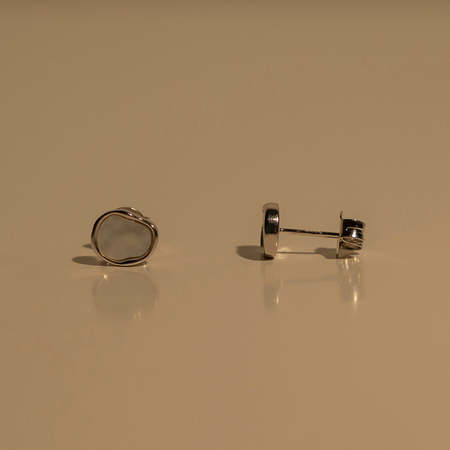 A. B. Ellie Indigo Statement Stud - 14K Gold Plated | Garmentory