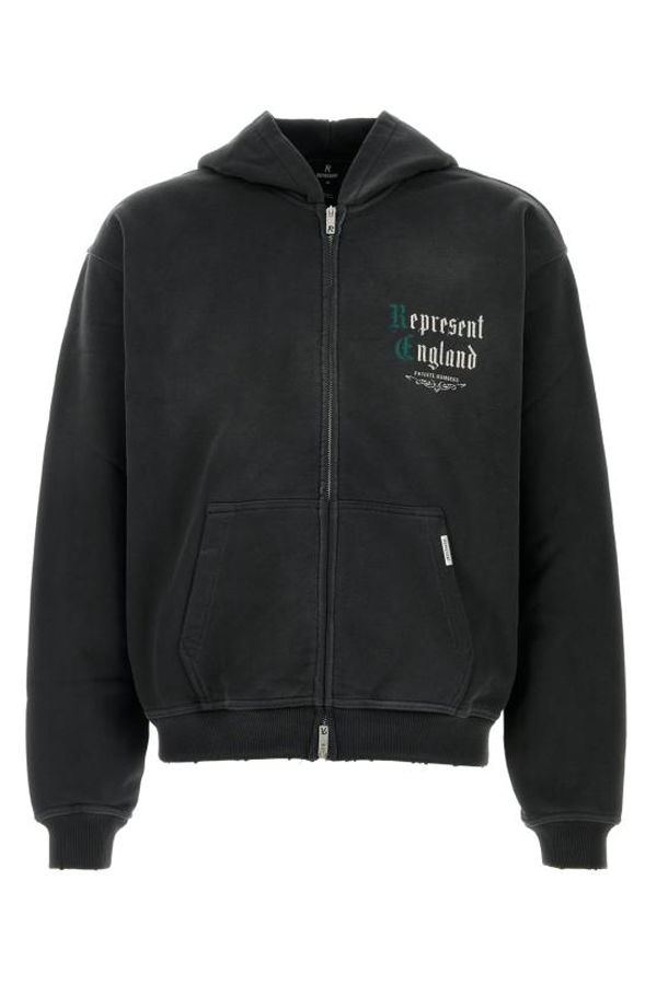 Represent Hoodie - Stained Black