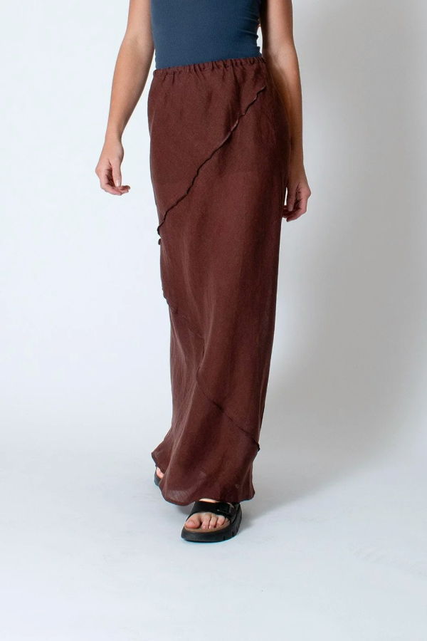 Baserange Lava Skirt - Brown