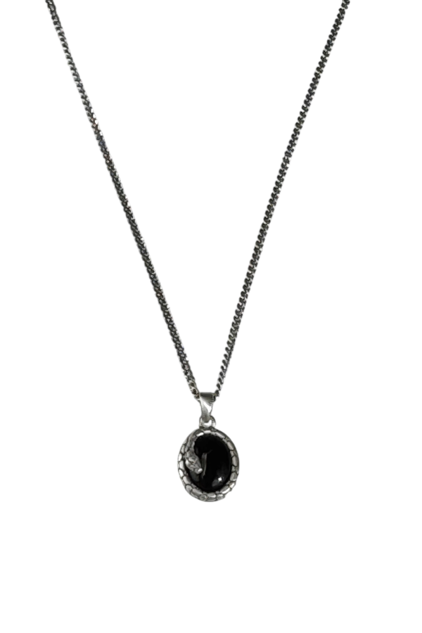 SERGE DENIMES Onyx Serpent Necklace