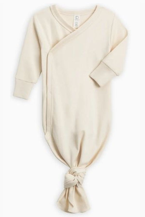 KIDS Colored Organics Classic Indy Kimono Gown - Natural