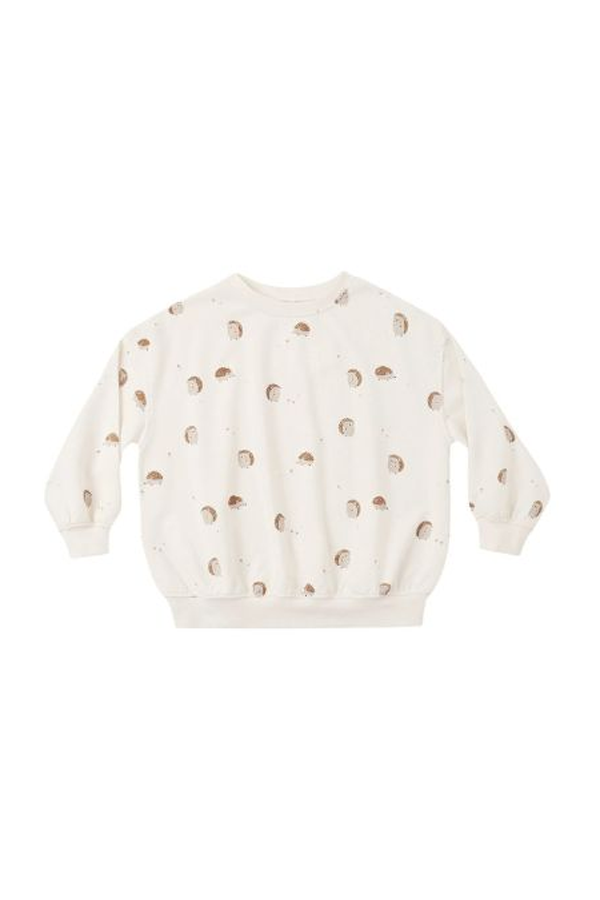 KIDS Rylee + Cru Relaxed Sweatshirt Hedgehog - Natural