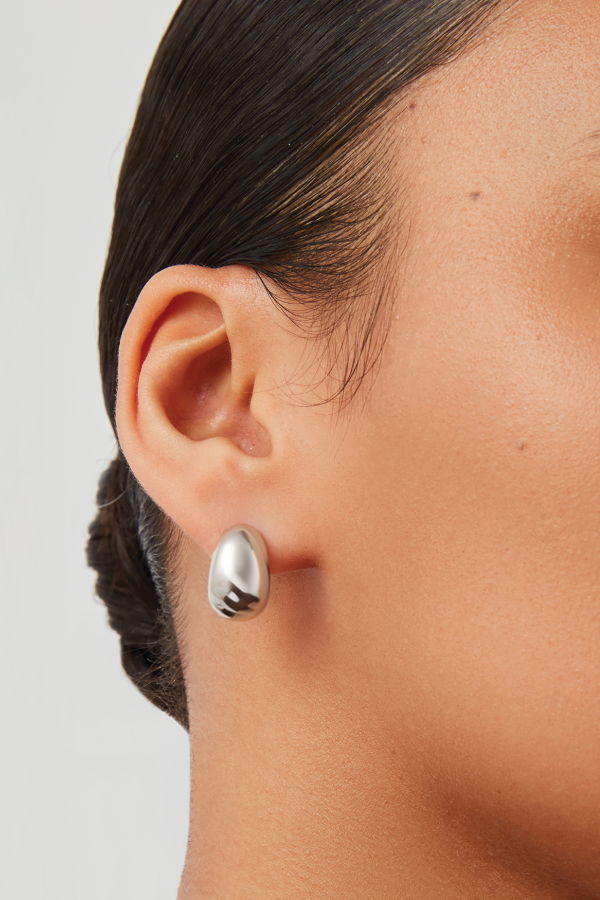 Jenny Bird Small Nelle Hoops Earrings - Silver